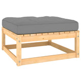 vidaXL 3-Piece Lounge Set with Cushions Solid Pine Wood
