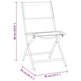 vidaXL 3-piece Garden Lounge Set Steel