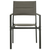 vidaXL 3-Piece Garden Dining Set Steel