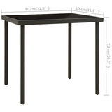 vidaXL 3-Piece Garden Dining Set Steel