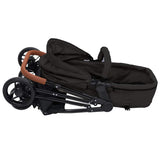 vidaXL Kinderwagen 3-in-1 staal lichtgrijs en zwart