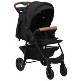 vidaXL 2-in-1 Steel Stroller Light Grey