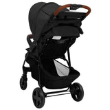vidaXL 2-in-1 Steel Stroller Light Grey