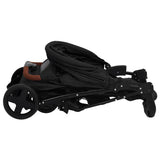 vidaXL 2-in-1 Steel Stroller Light Grey