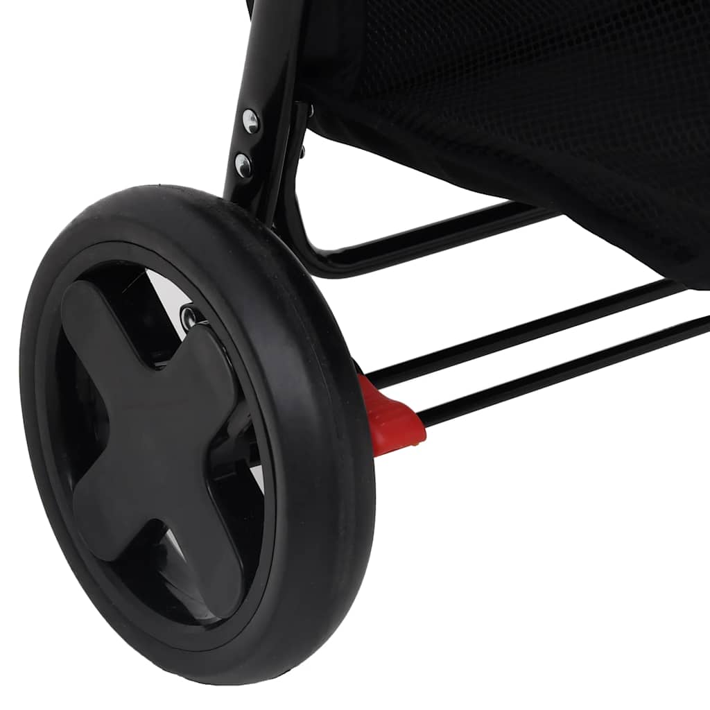 vidaXL 2-in-1 Steel Stroller Light Grey
