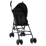vidaXL Kids' Buggy Steel Light Grey and Black