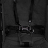 vidaXL Kids' Buggy Steel Light Grey and Black