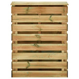 vidaXL Tuincompostbakken 2 st 80x50x100 cm geïmpregneerd grenenhout