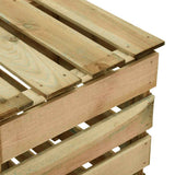 vidaXL Tuincompostbakken 2 st 80x50x100 cm geïmpregneerd grenenhout
