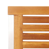 vidaXL Garden chairs 4 pcs solid acacia wood and stainless steel
