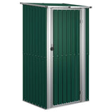 vidaXL Tuinhuis Groen 118,5x97x209,5 cm Gegalvaniseerd Staal