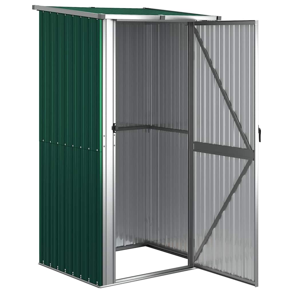 vidaXL Tuinhuis Groen 118,5x97x209,5 cm Gegalvaniseerd Staal