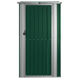 vidaXL Tuinhuis Groen 118,5x97x209,5 cm Gegalvaniseerd Staal