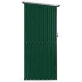 vidaXL Tuinhuis Groen 118,5x97x209,5 cm Gegalvaniseerd Staal