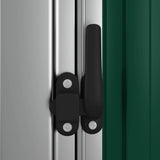 vidaXL Tuinhuis Groen 118,5x97x209,5 cm Gegalvaniseerd Staal