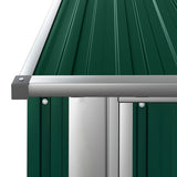 vidaXL Tuinhuis Groen 180,5x97x209,5 cm Gegalvaniseerd Staal