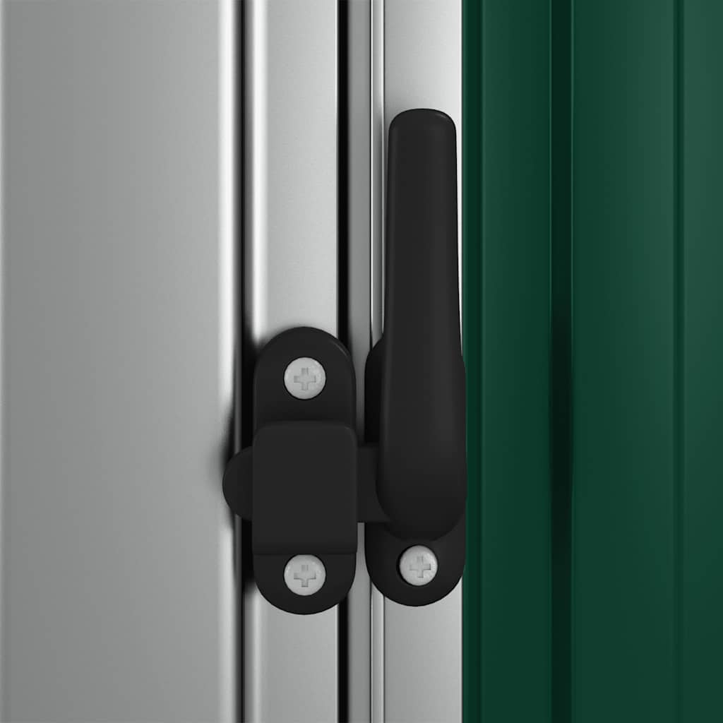 vidaXL Tuinhuis Groen 180,5x97x209,5 cm Gegalvaniseerd Staal