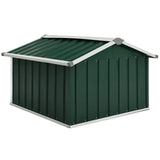 vidaXL Overkapping voor robotmaaier 92x97x63 cm staal groen