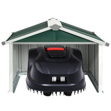 vidaXL Overkapping voor robotmaaier 92x97x63 cm staal groen