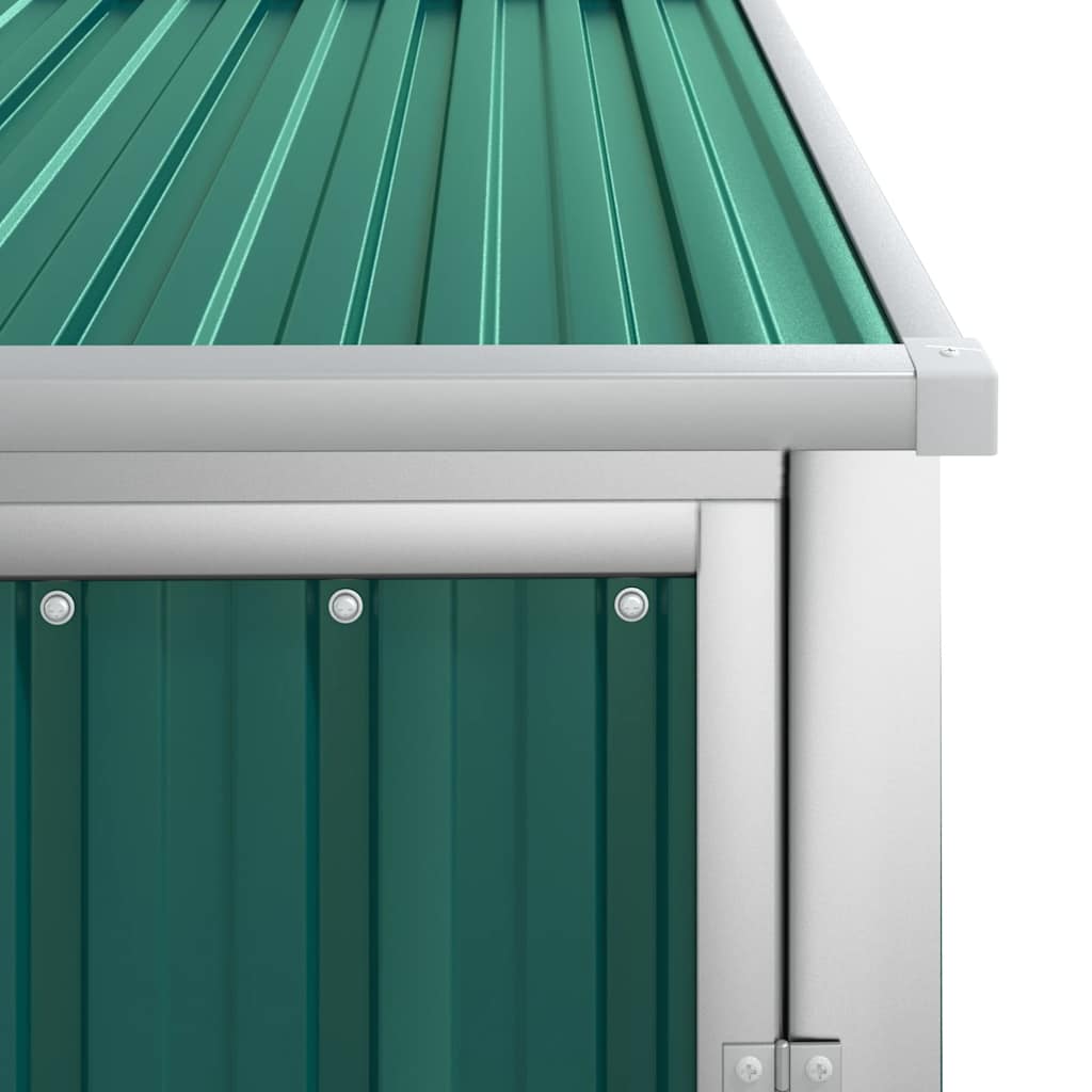 vidaXL Tuinschuur 88x89x161 cm gegalvaniseerd staal groen