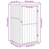 vidaXL Tuinschuur 88x89x161 cm gegalvaniseerd staal groen