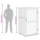 vidaXL Tuinschuur 88x89x161 cm gegalvaniseerd staal groen