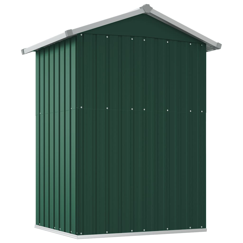 vidaXL Tuinschuur 126x97,5x177 cm gegalvaniseerd staal groen