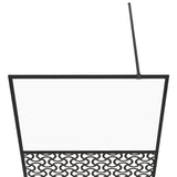 vidaXL Inloopdouchewand 80x195 cm ESG-glas transparant en zwart