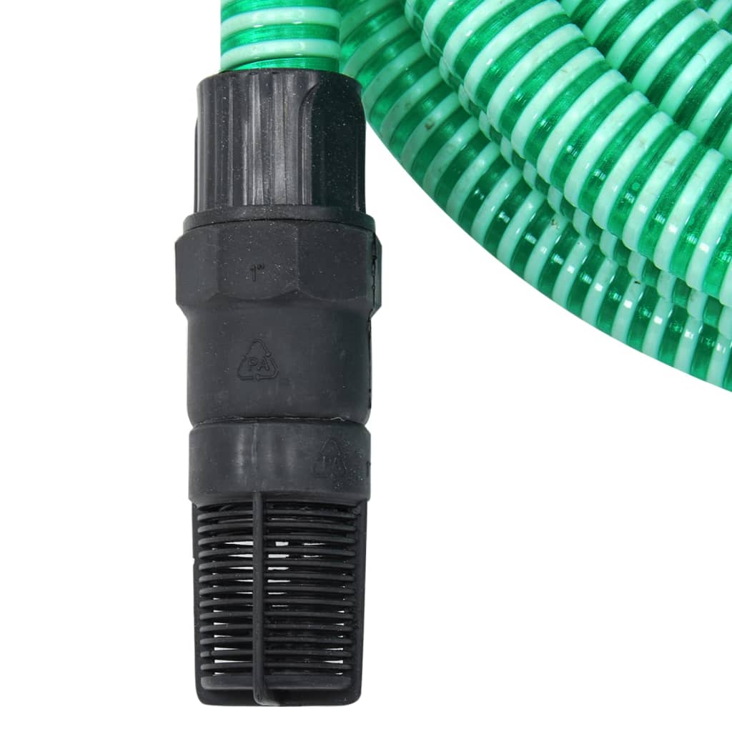 vidaXL Longueur avec raccords en PVC 1,1'' 4 m PVC vert