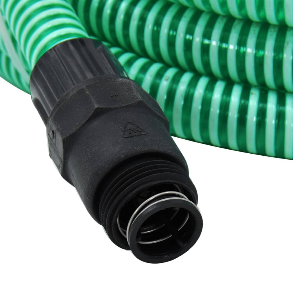 vidaXL Longueur avec raccords en PVC 1,1'' 4 m PVC vert