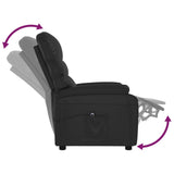 vidaXL Fauteuil elektrisch verstelbaar kunstleer zwart