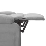 vidaXL Electric Massage Chair Fabric Light Grey