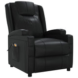 vidaXL Electric massage chair artificial leather black