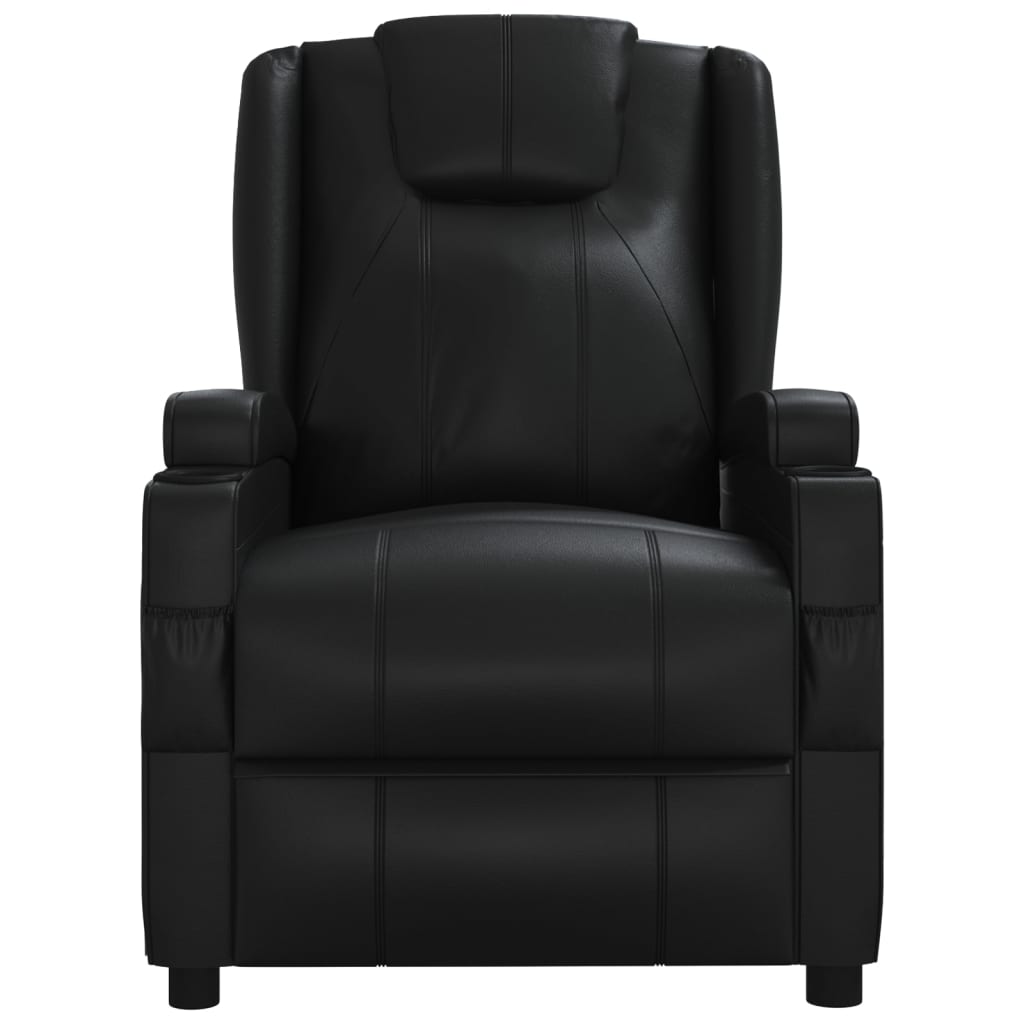 vidaXL Electric massage chair artificial leather black