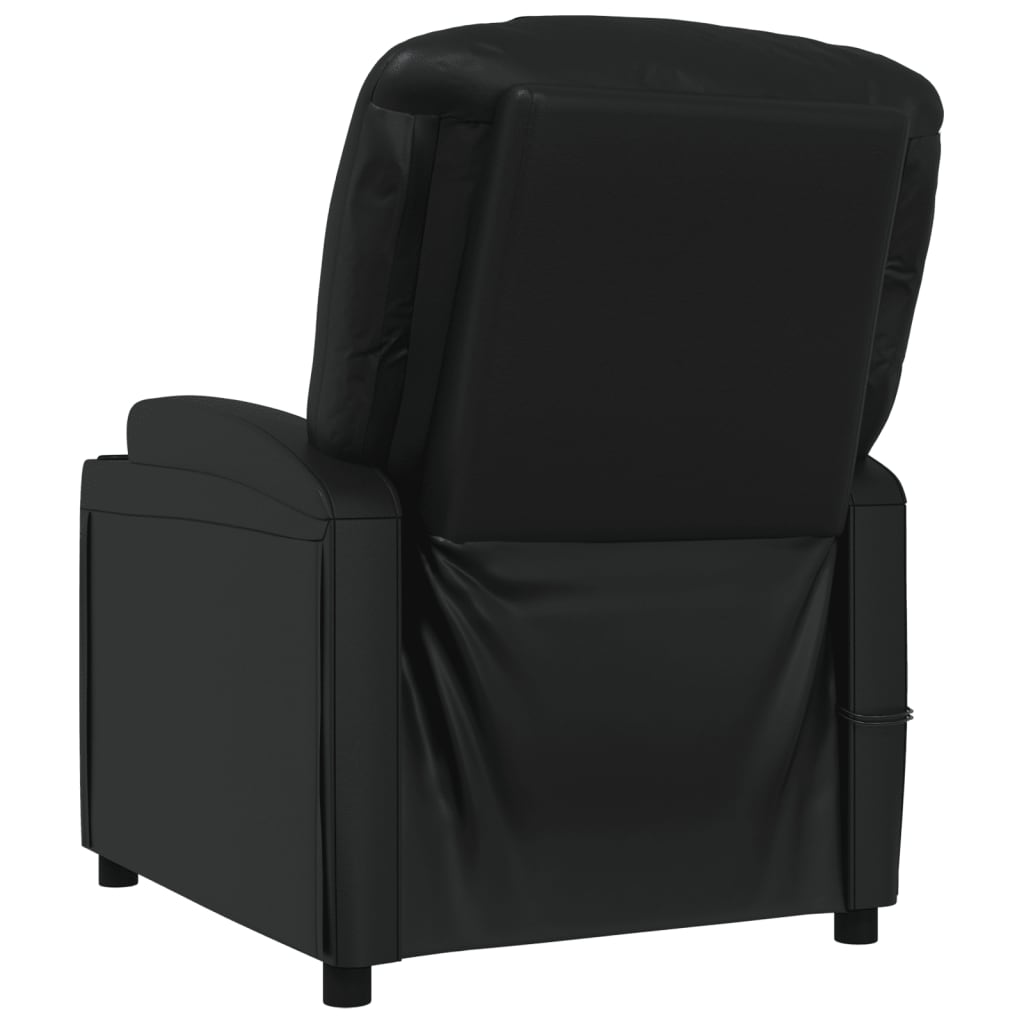 vidaXL Electric massage chair artificial leather black