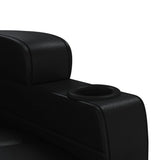 vidaXL Electric massage chair artificial leather black