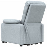 vidaXL Fauteuil elektrisch verstelbaar stof lichtgrijs