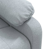 vidaXL Fauteuil elektrisch verstelbaar stof lichtgrijs