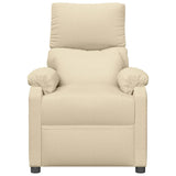 vidaXL Electric Massage Chair Fabric Cream