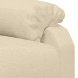 vidaXL Electric Massage Chair Fabric Cream