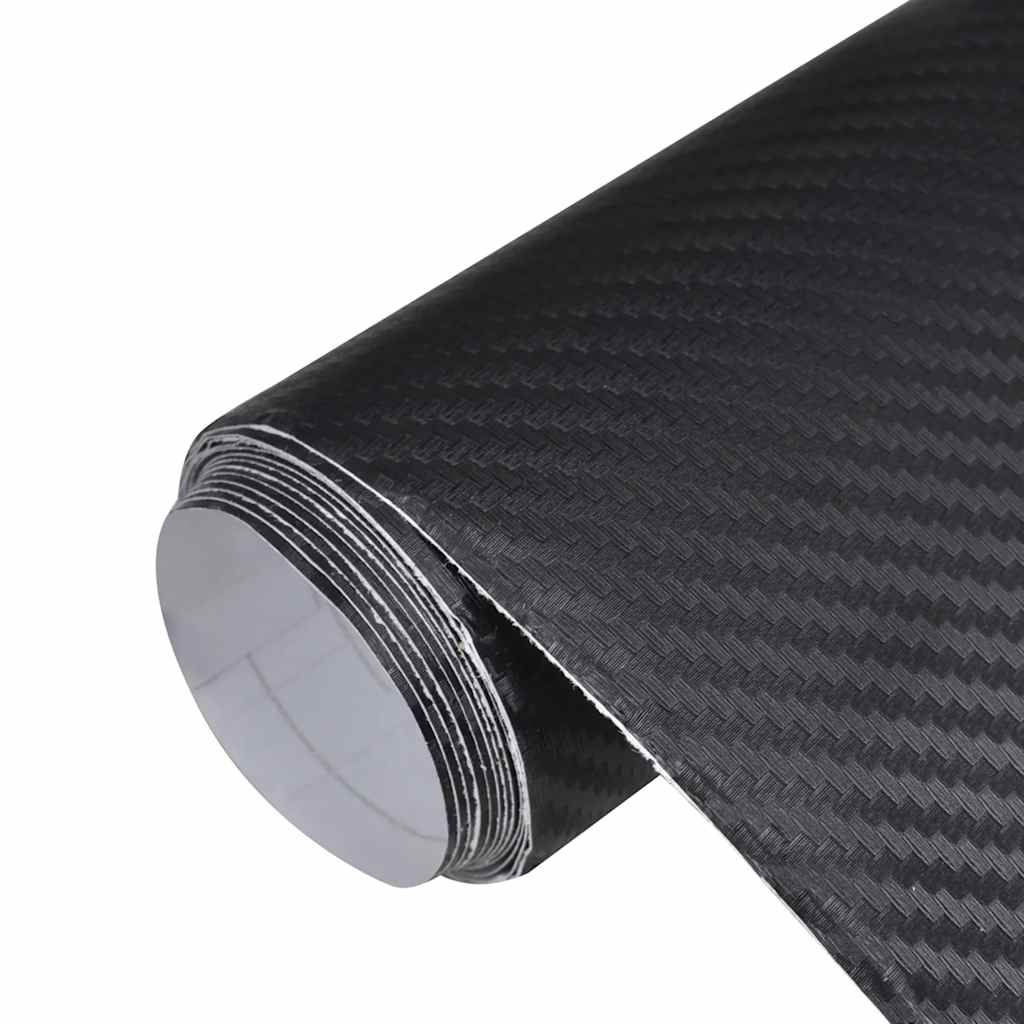 vidaXL Car Film 3D 100x150 cm black