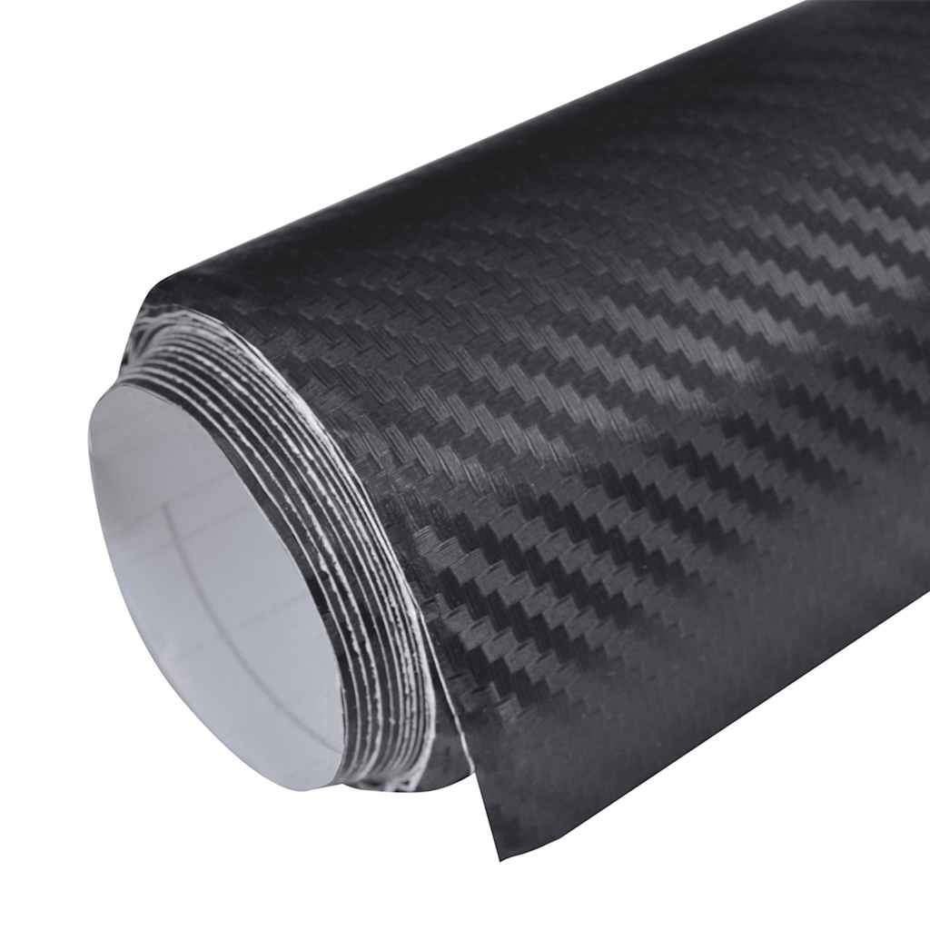 vidaXL Car Film 3D 100x150 cm black