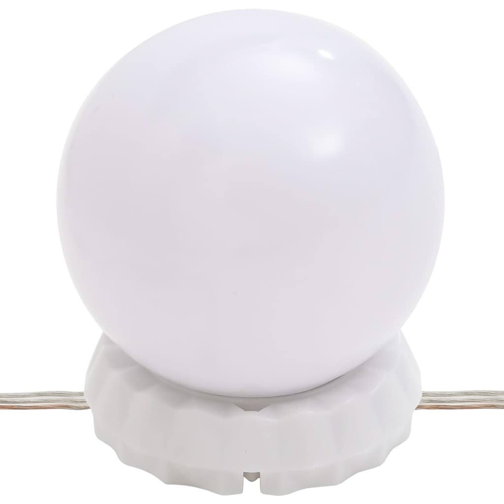 vidaXL Wall Mirror with LED Lights Round Glass