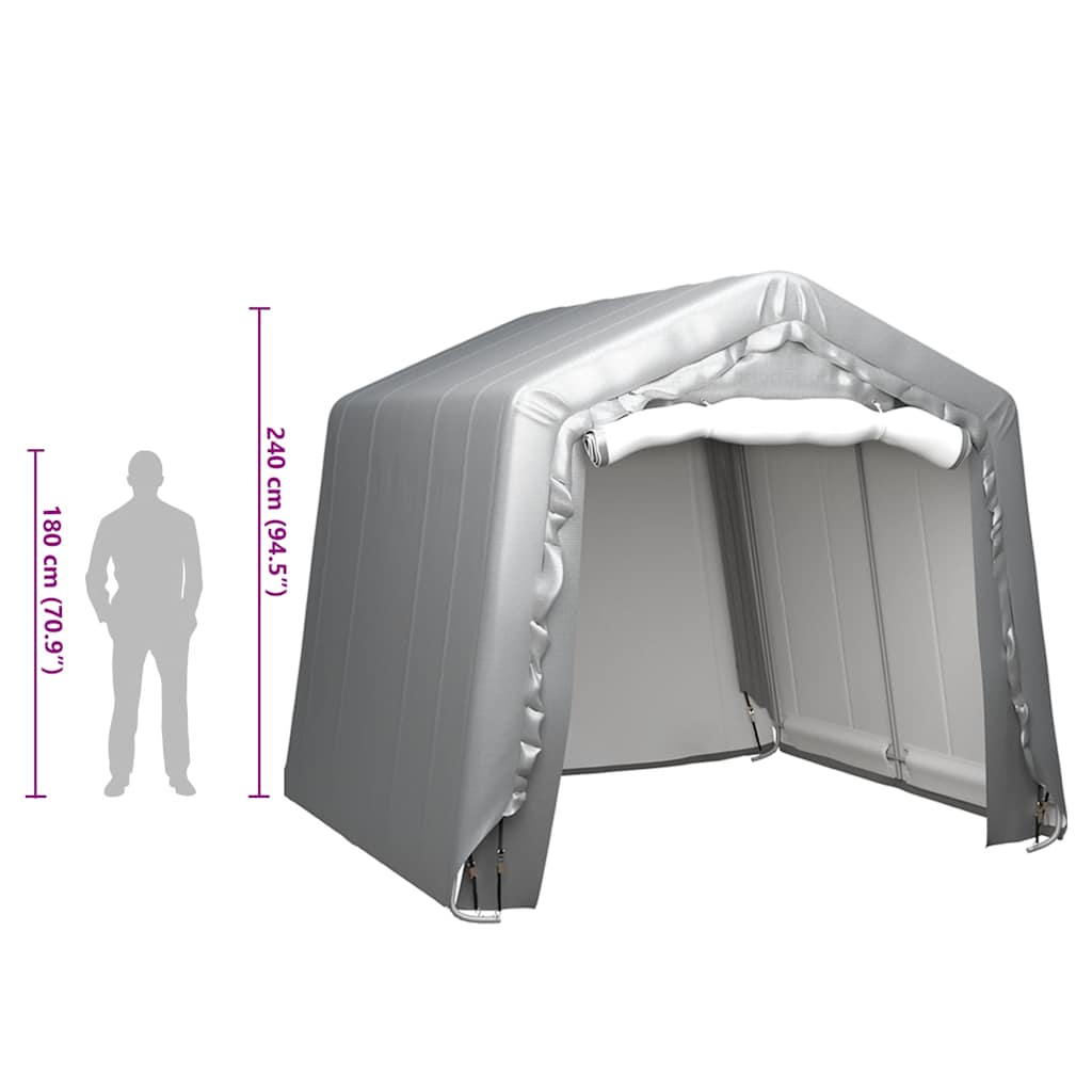 vidaXL Tente de rangement 240x240 cm en acier