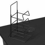 vidaXL Gamingbureau met K-vormige poten 90x60x75 cm zwart