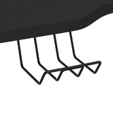 vidaXL Gamingbureau met K-vormige poten 90x60x75 cm zwart