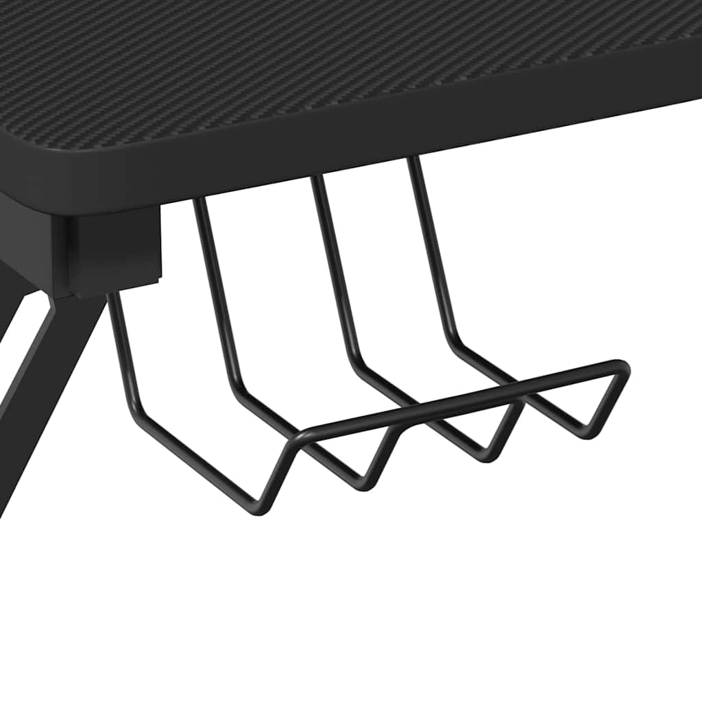 vidaXL Gamingbureau met Y-vormige poten 90x60x75 cm zwart