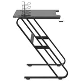 vidaXL Gamingbureau met ZZ-vormige poten 90x60x75 cm zwart