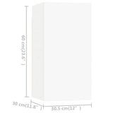 vidaXL 7-Piece TV Cabinet Set Engineered Wood White