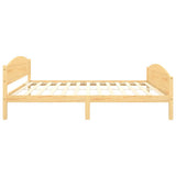 vidaXL Bedframe massief grenenhout 140x200 cm